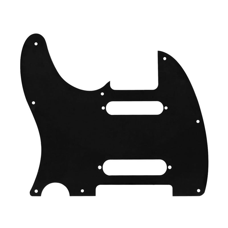 FLEOR 3Ply Black 8 Hole Guitar TL Pickguard Plate with Mounting Screws Fit TL Pickguard Replacement (2 Single Coil Pickup Holes) - Image 4